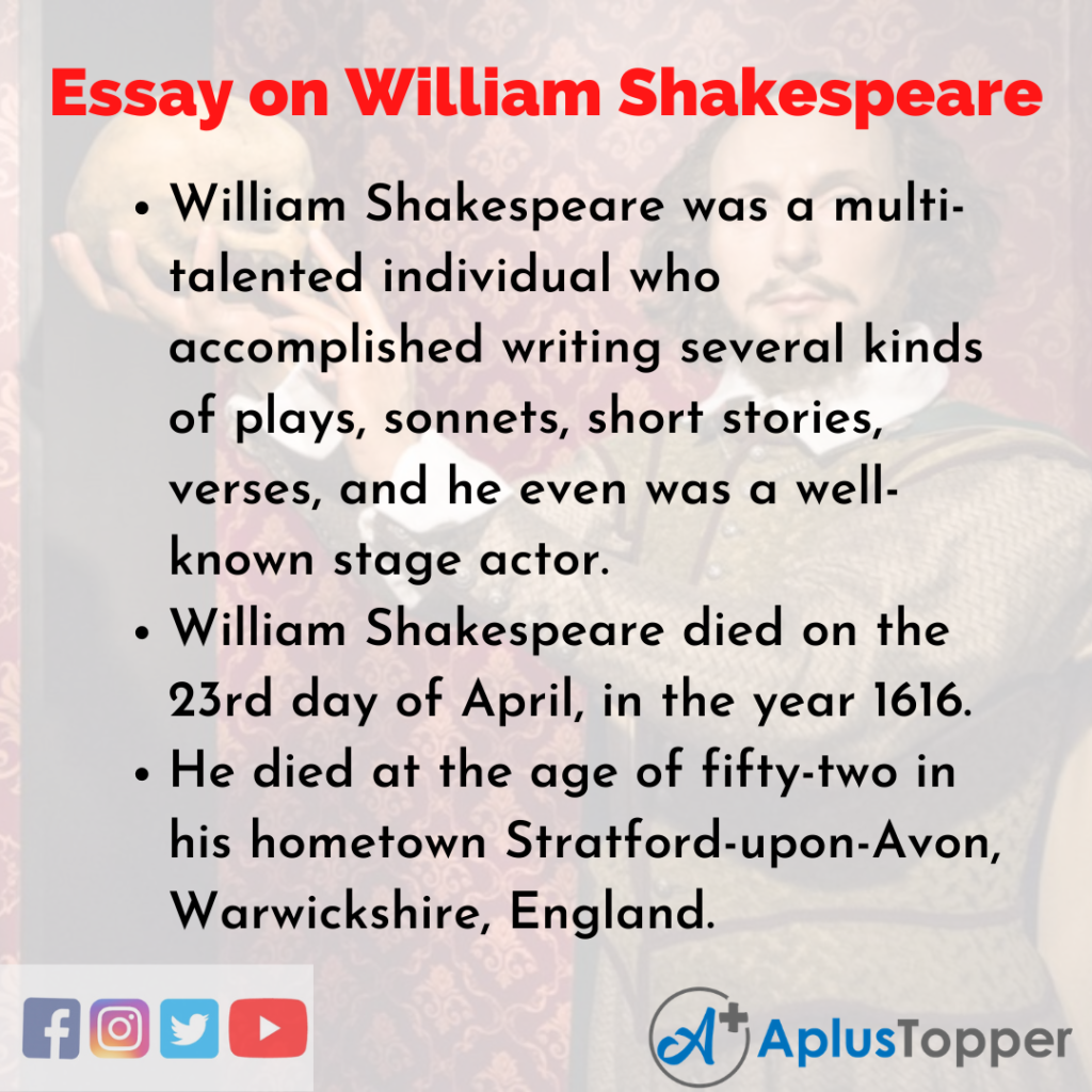 shakespeare essay examples