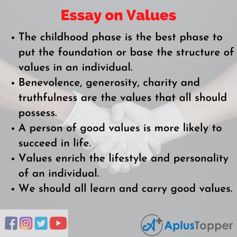 values are more important than money essay