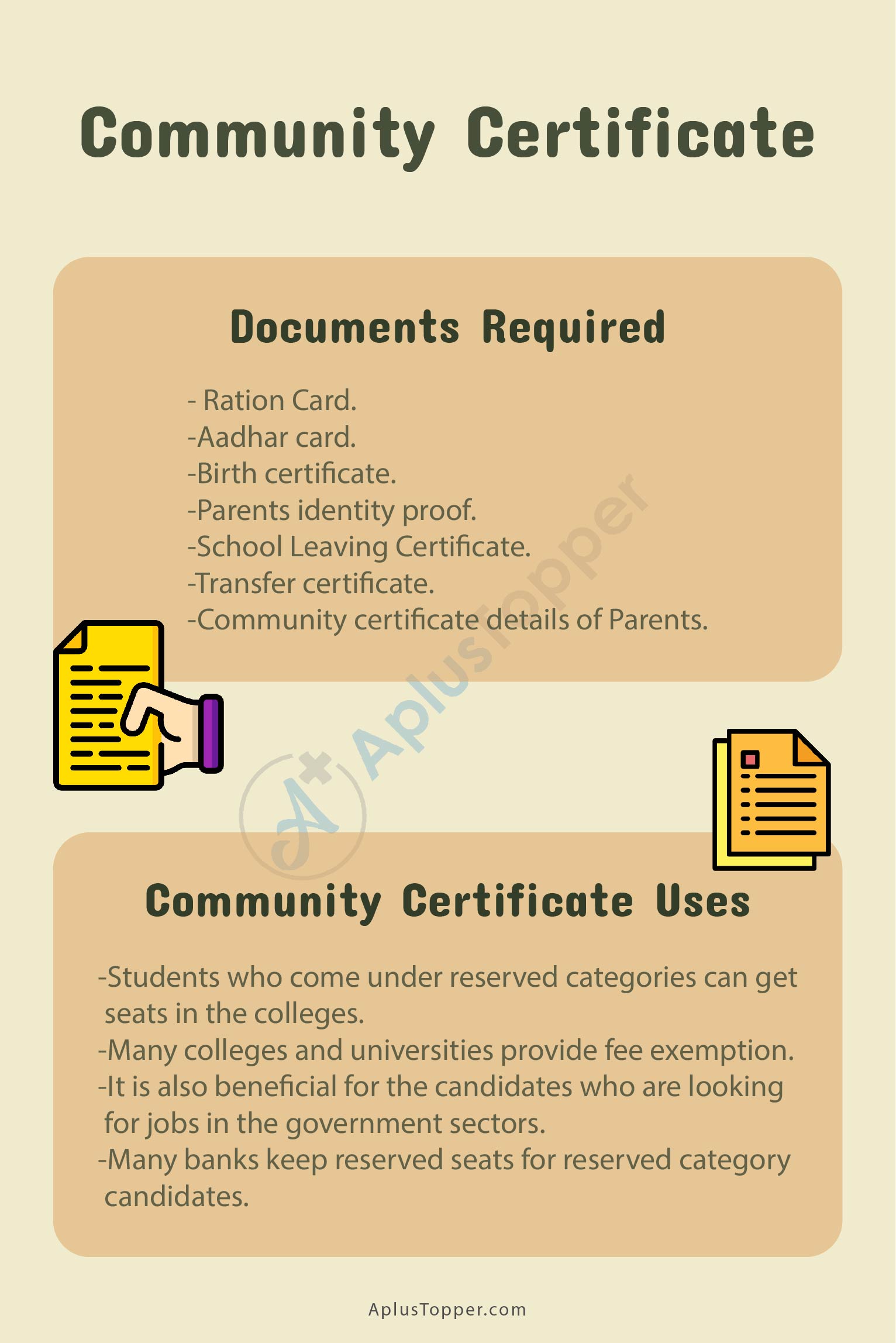 Community Certificate