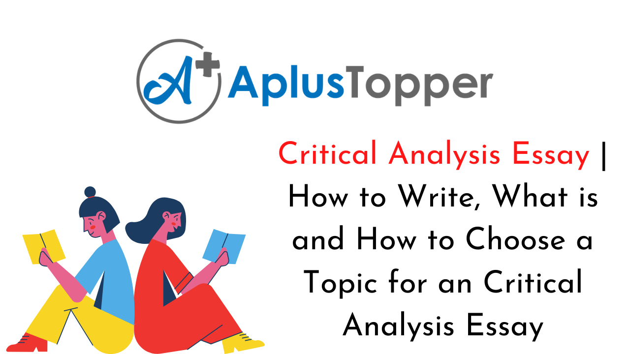 how to write a critical analysis essay pdf