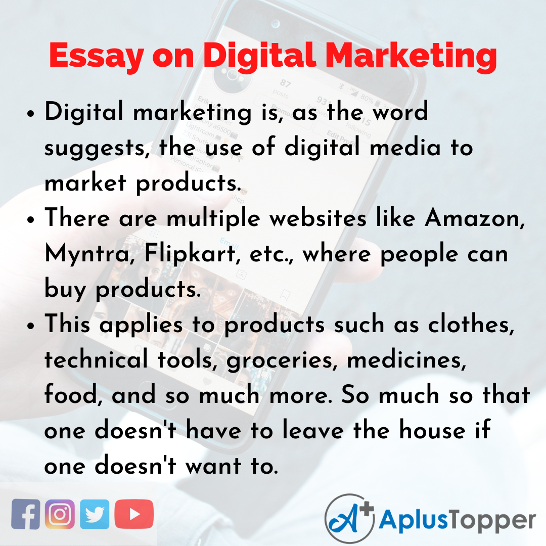 Digital Marketing Essay