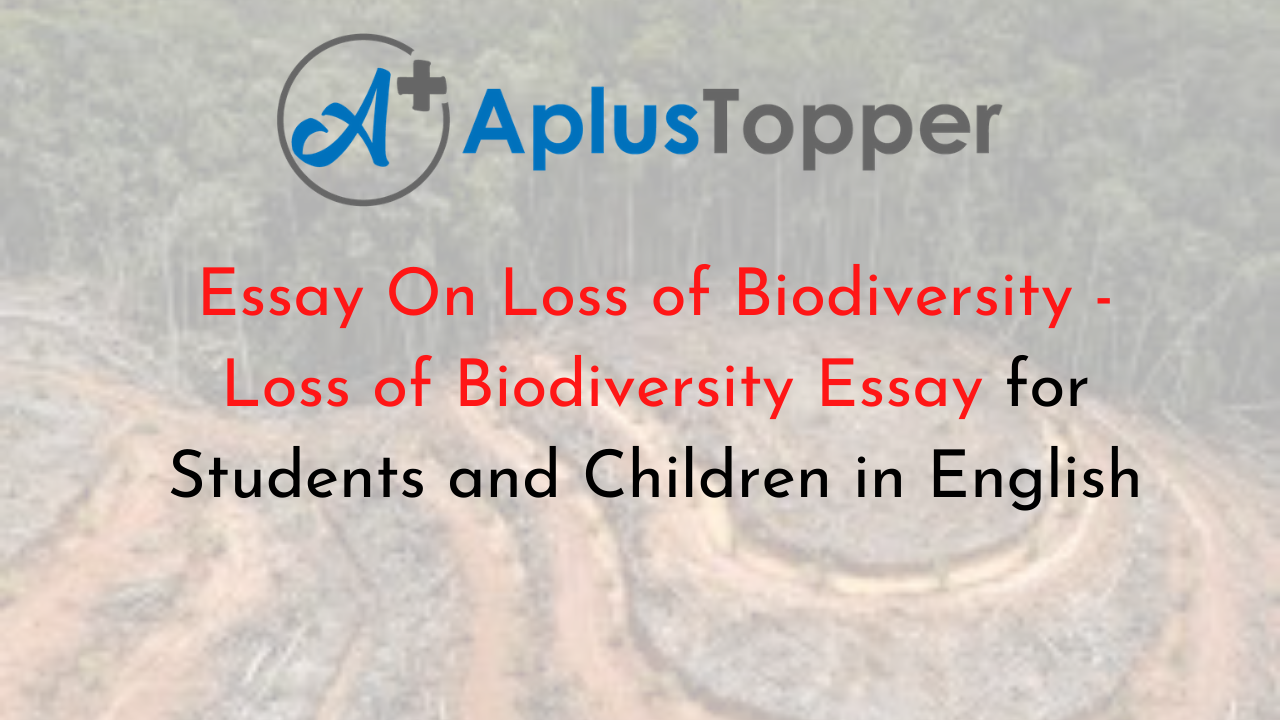biodiversity loss essay