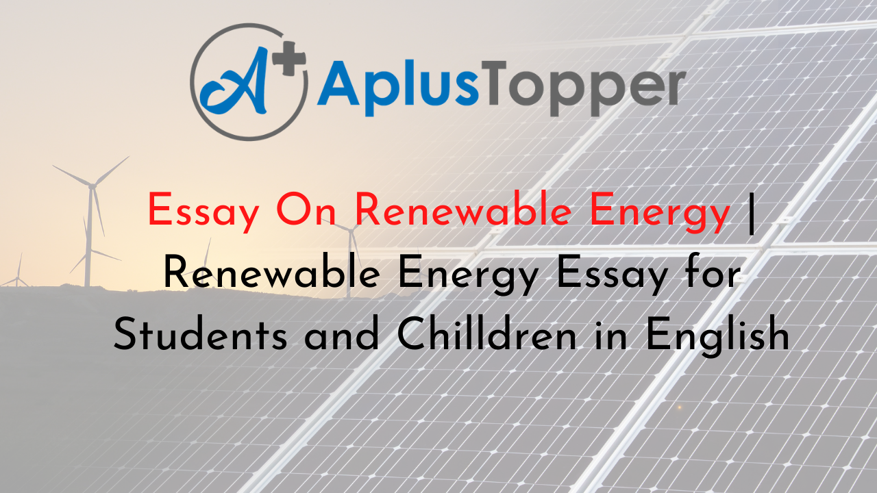 green energy essay papers