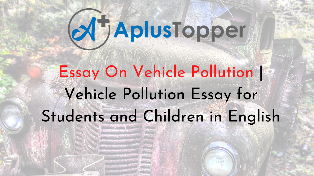 essay on air pollution by vehicles