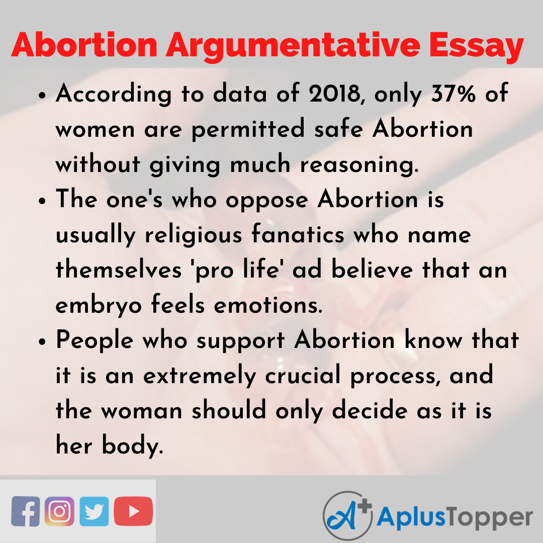 Essay about Abortion Argumentative