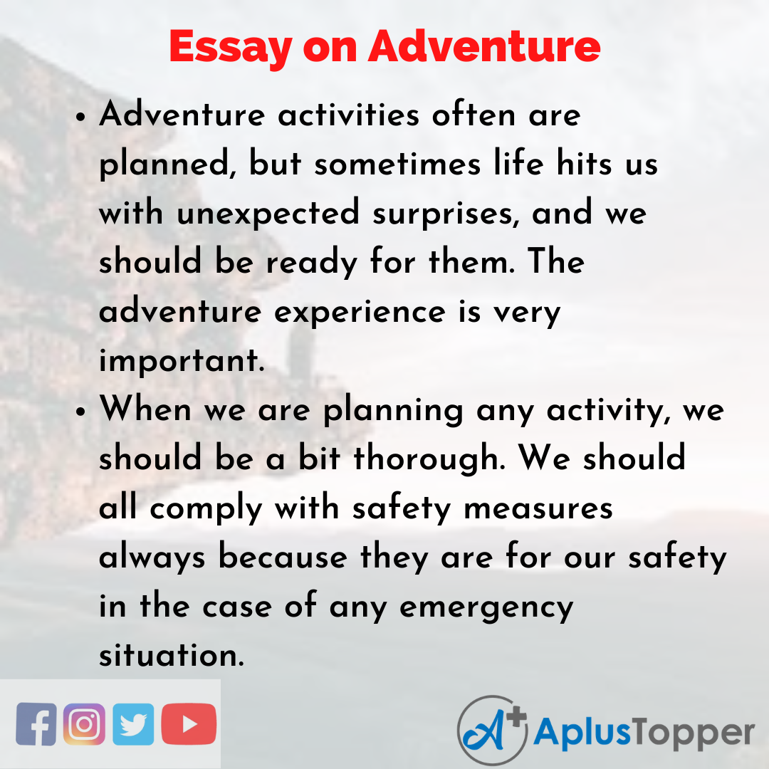 Essay about Adventure