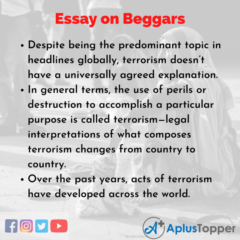 essay about giving money to beggars