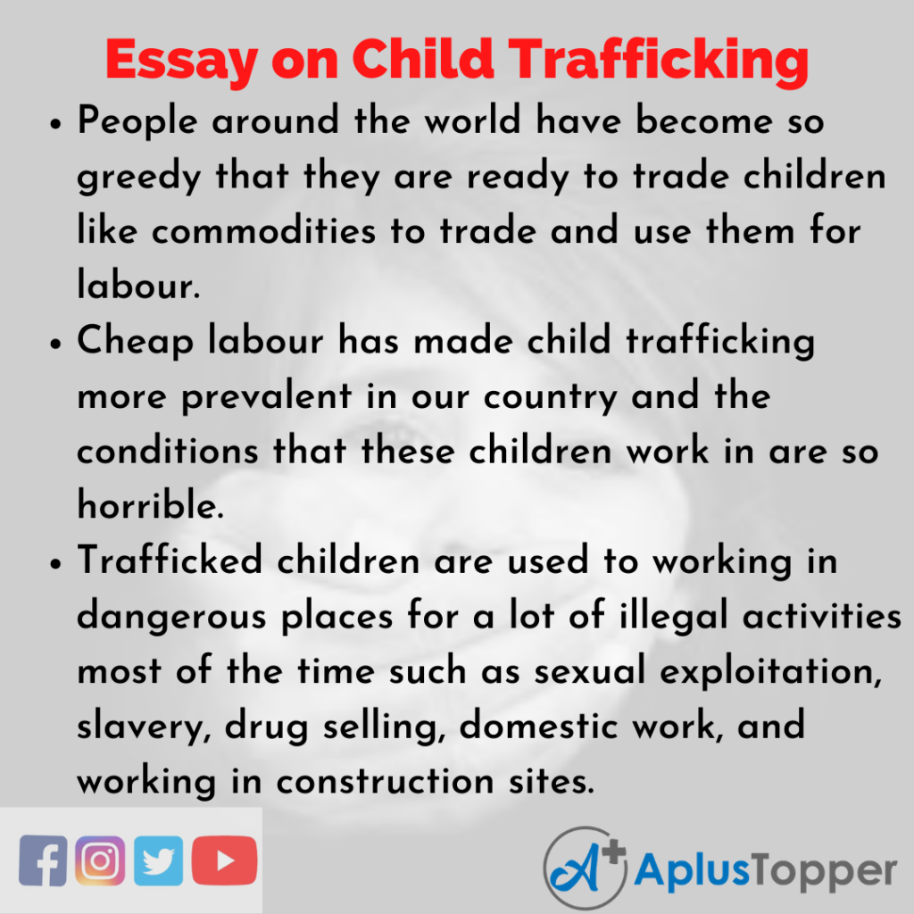 human trafficking english essay