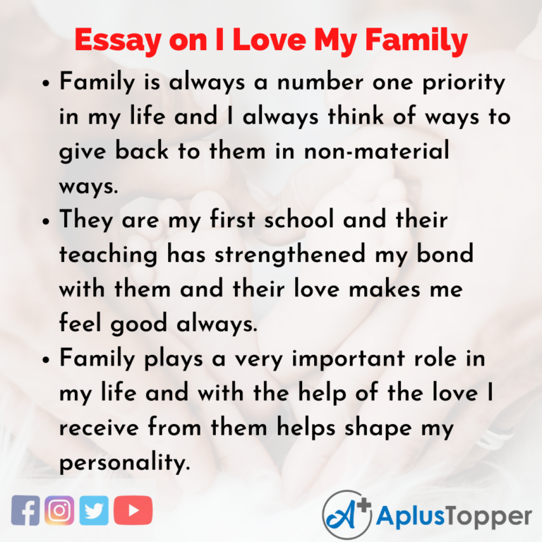 essay about the family