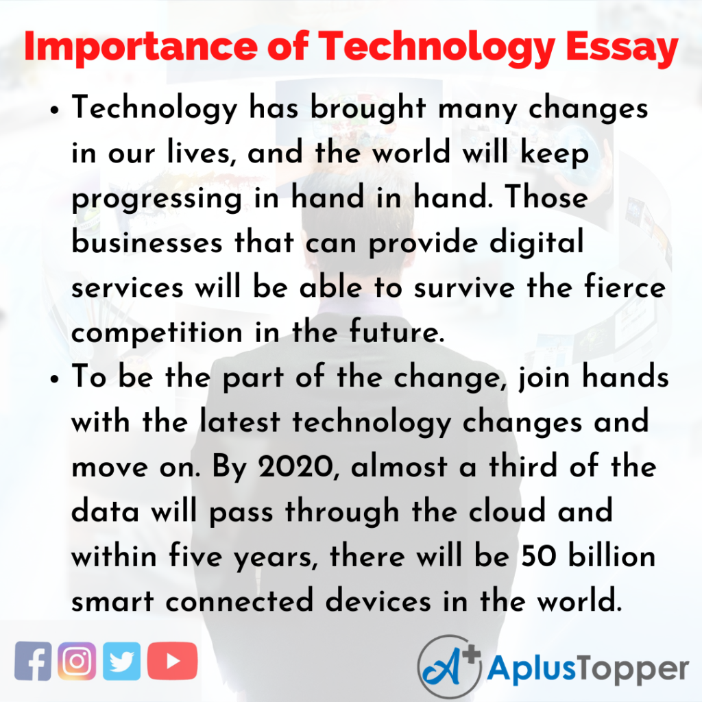 essay on technology class 4