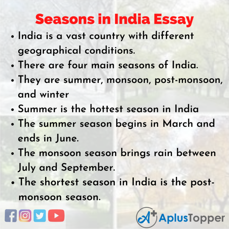 india weather essay
