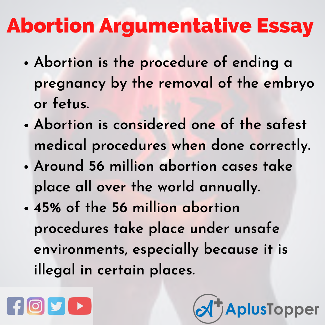 Essay on Abortion Argumentative