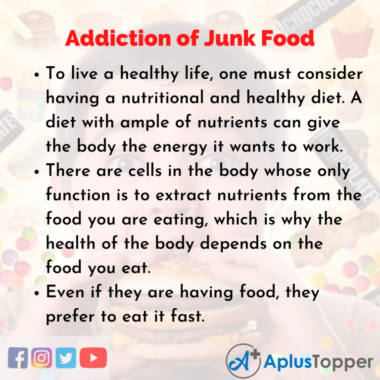 advantages of junk food essay