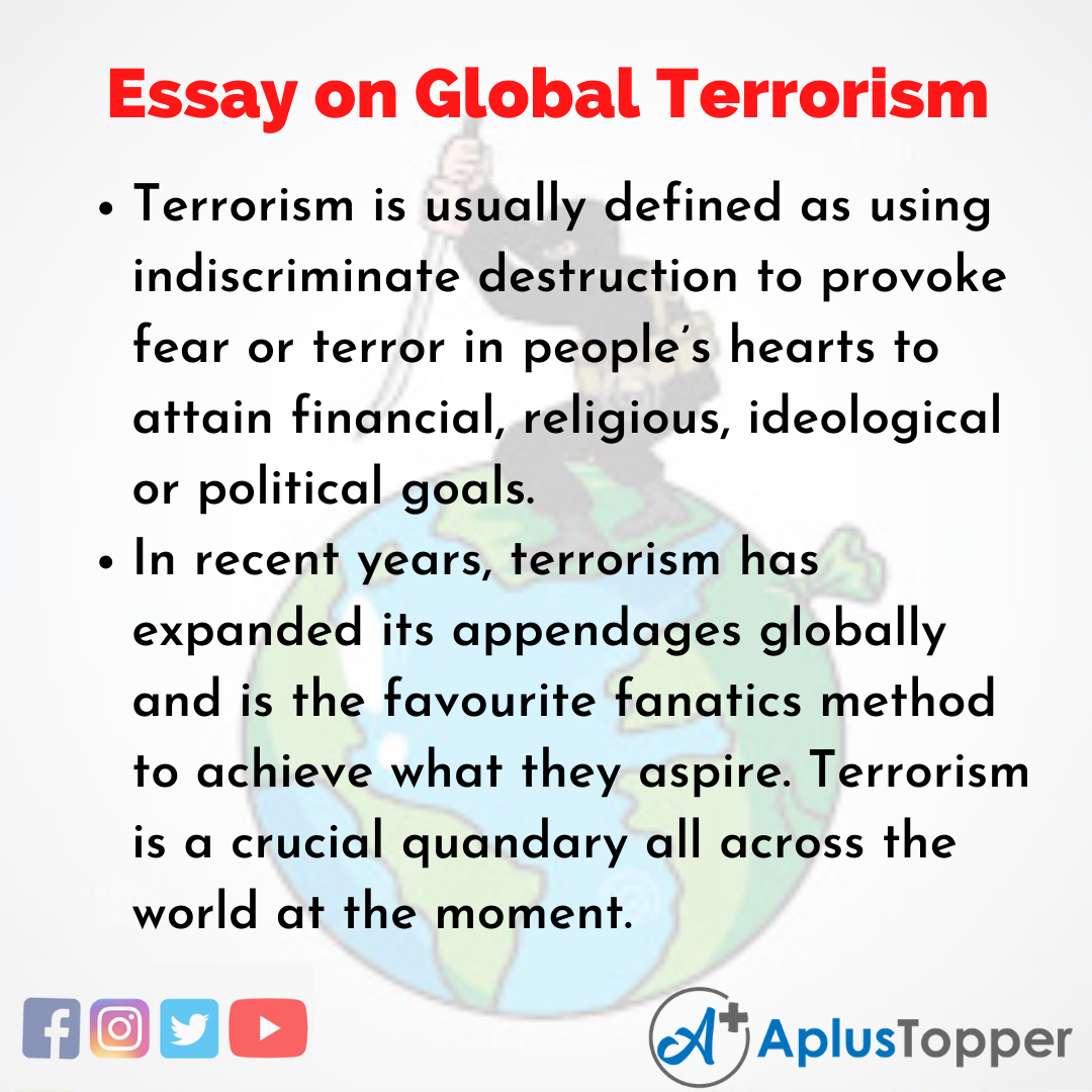 short essay on terrorism