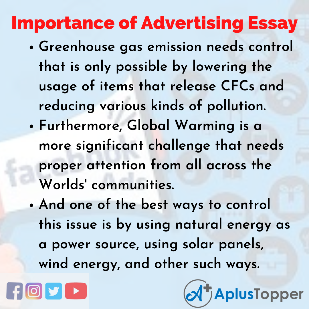 how to write an advertisement essay