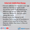 internet addiction essay 800 words