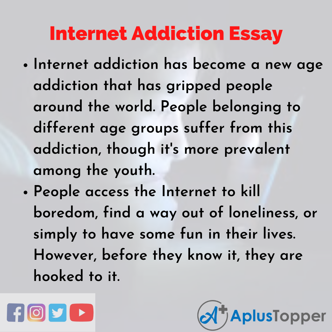 essay addiction of internet