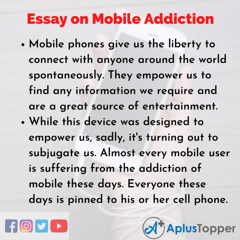 cell phone addiction essay outline