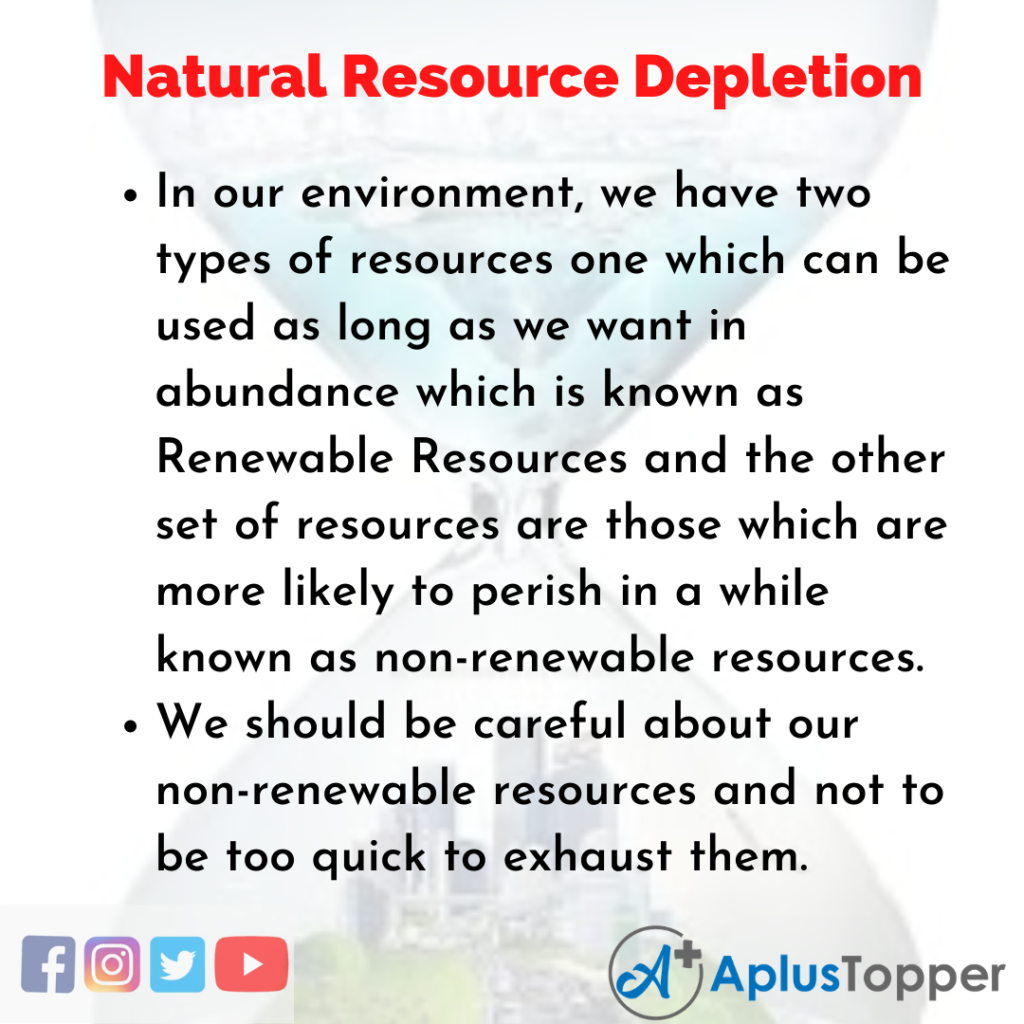 essay on natural resources 150 words