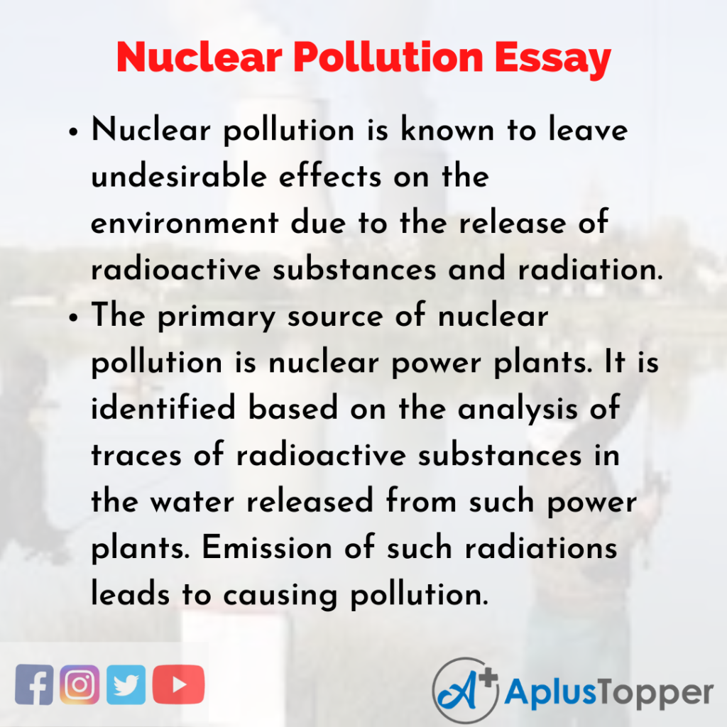 essay about nuclear power