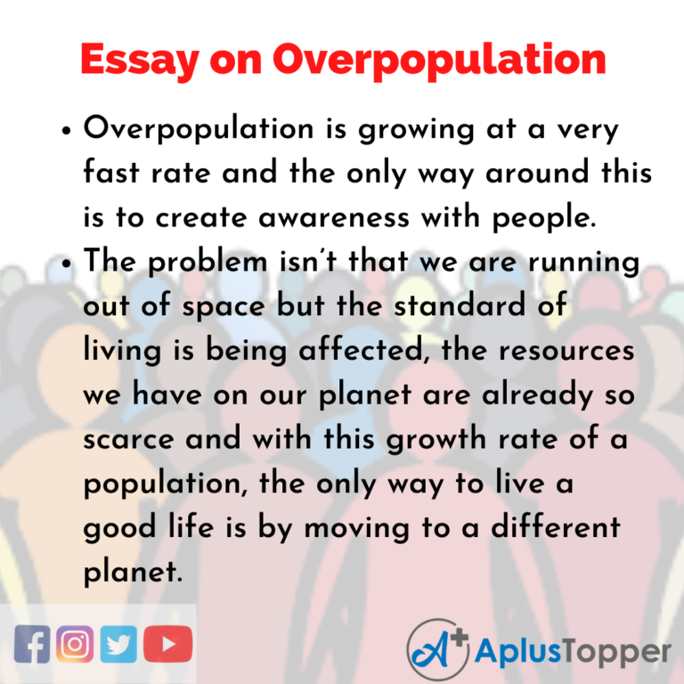 good thesis statement for overpopulation