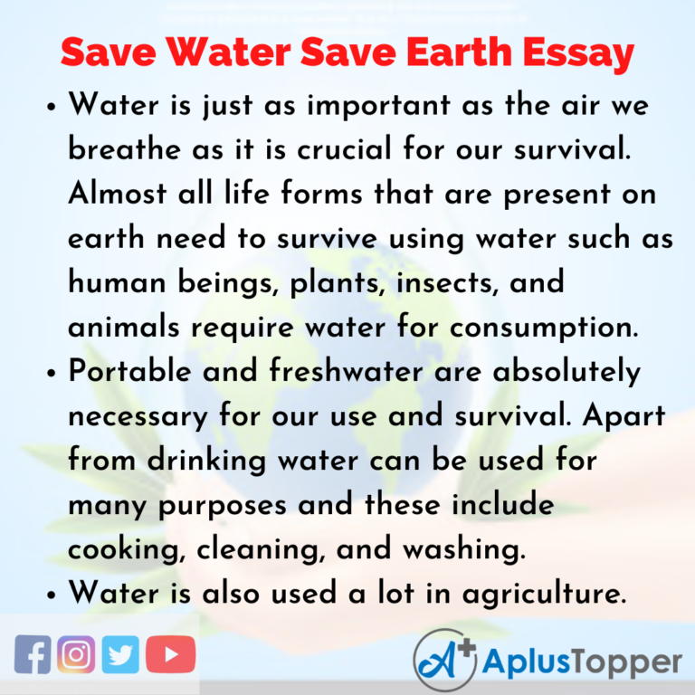 save water essay 500 words