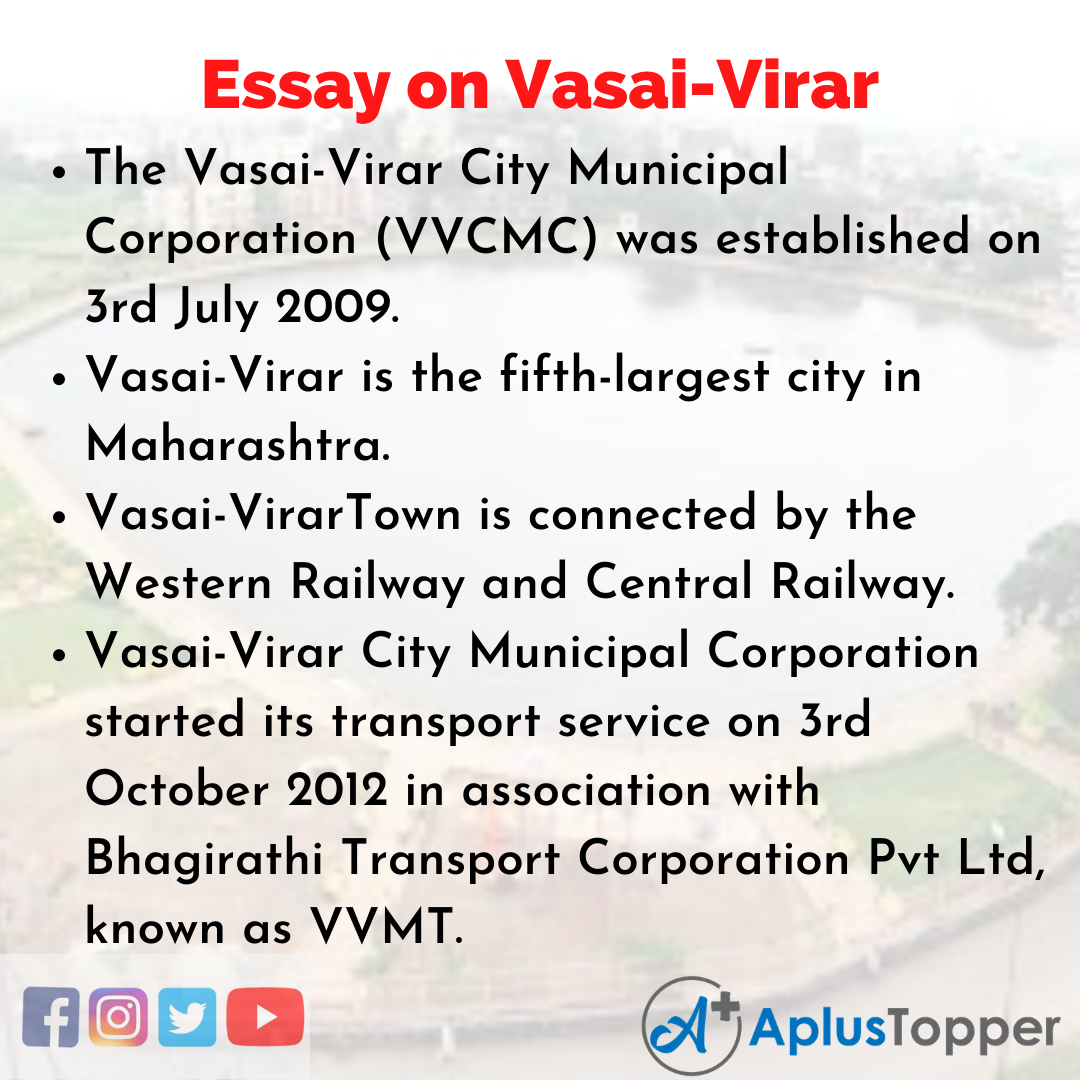 Essay on Vasai-Virar