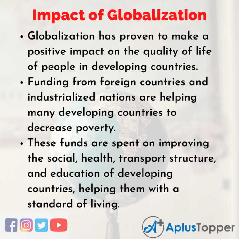 globalization improves quality of life essay