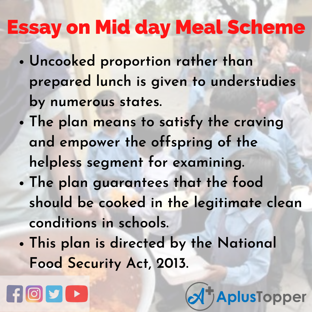 essay on mid day meal scheme