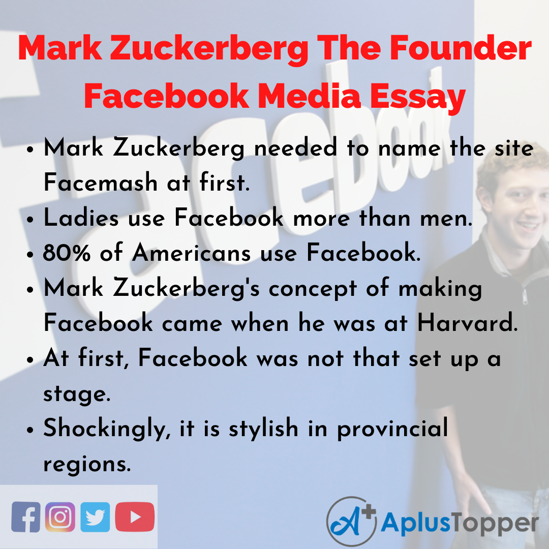 short essay on mark zuckerberg