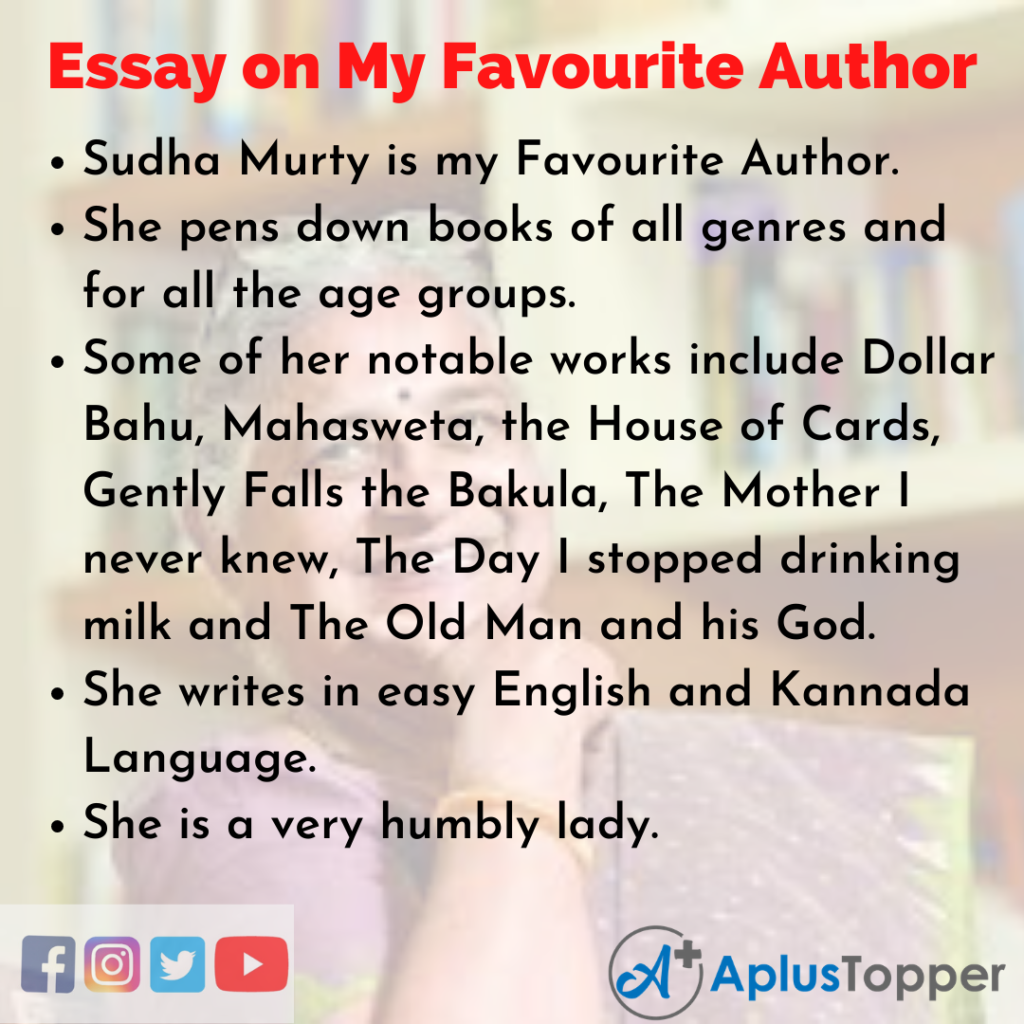 essay on author you like most