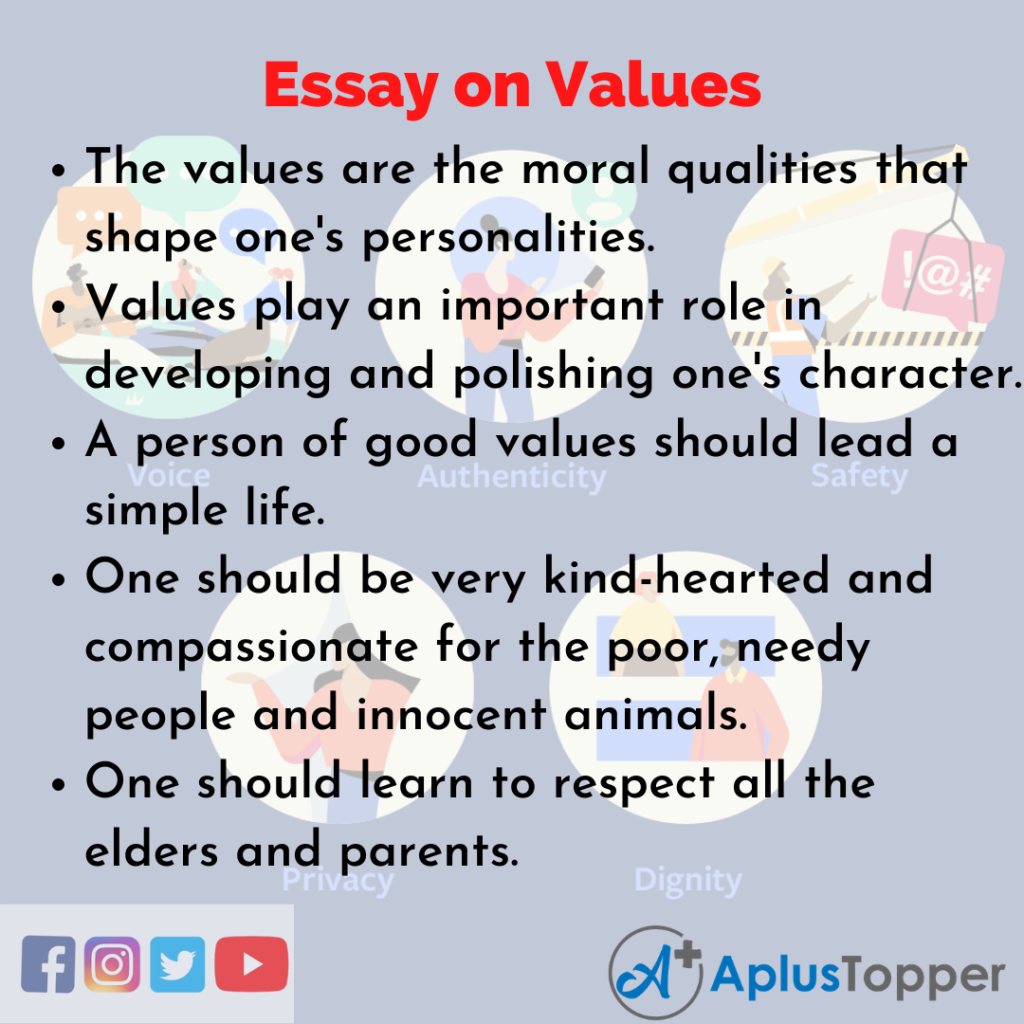 title for personal values essay