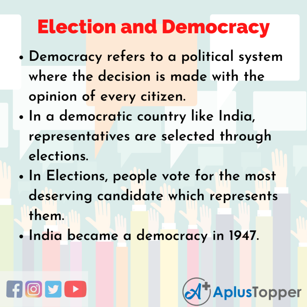 essay on election and democracy