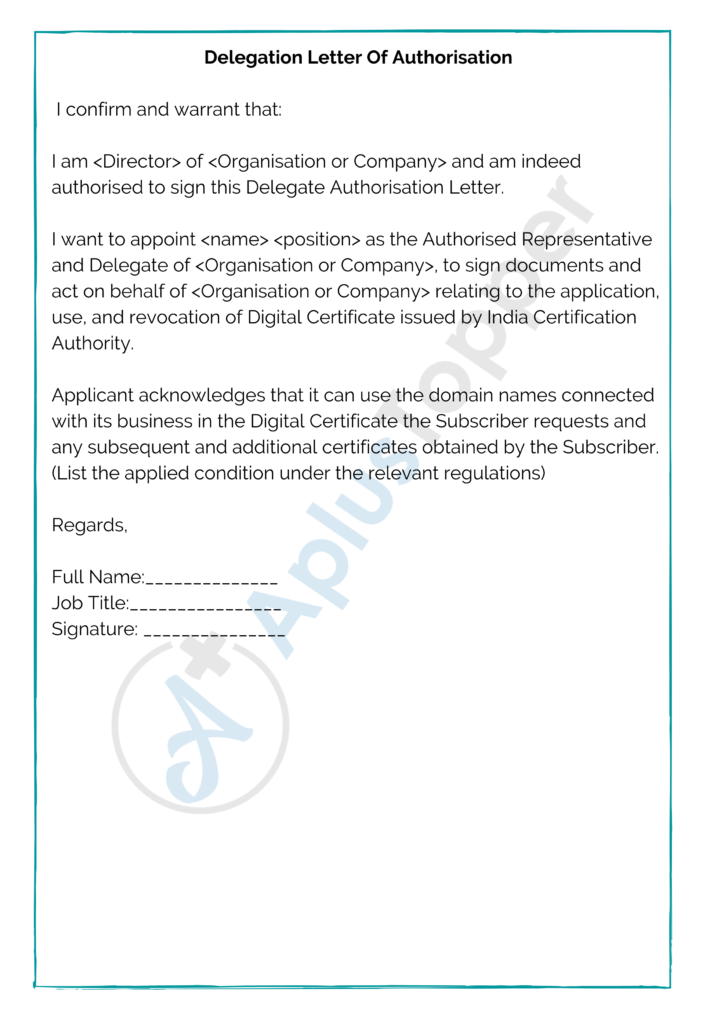 Sample Delegation Letters Format, Samples, Examples and How To Write