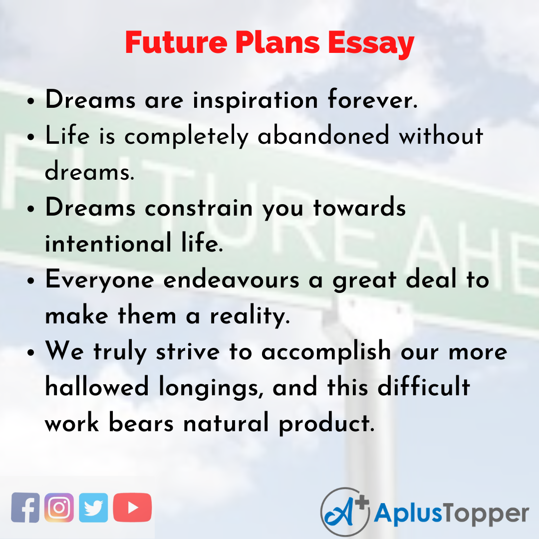 essay on future plan