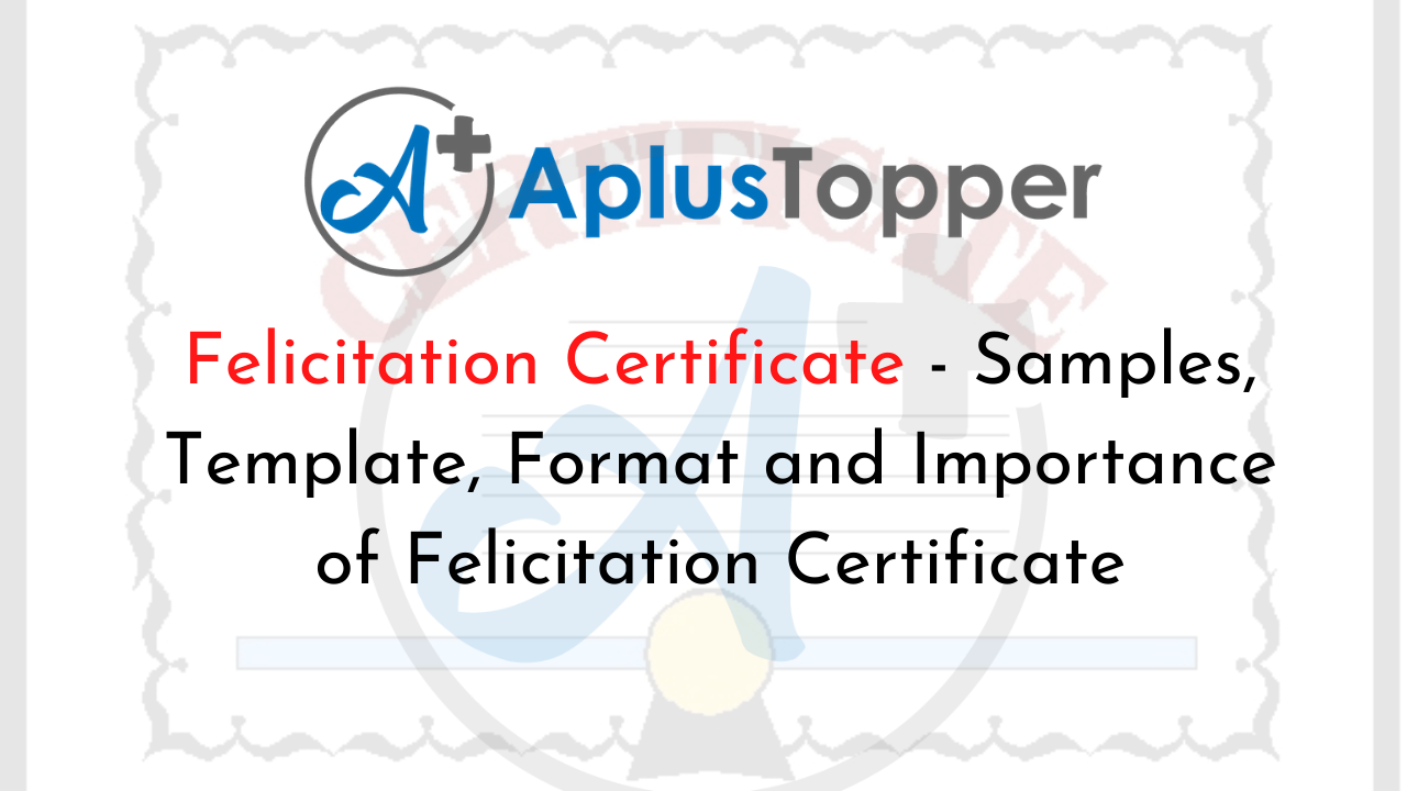 Felicitation Certificate  Samples, Template, Format and Intended For Felicitation Certificate Template