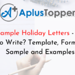Sample Holiday Letters