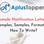 Sample Notification Letters