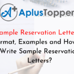 Sample Reservation Letters