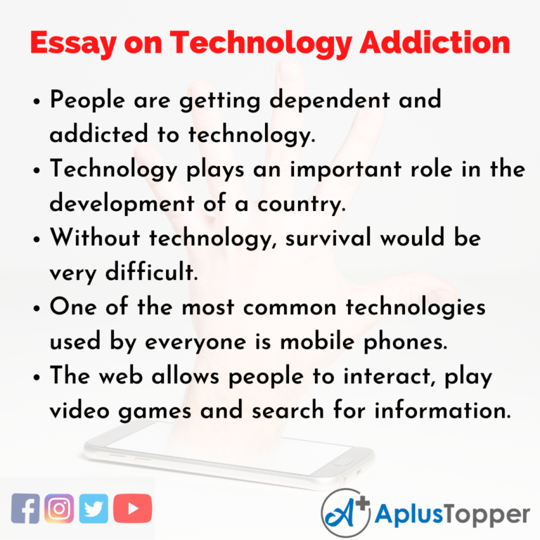 is technology addiction a real addiction essay 150 words