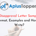 Disapproval Letter Samples