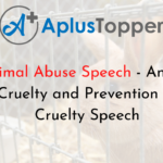 Animal Abuse Speech