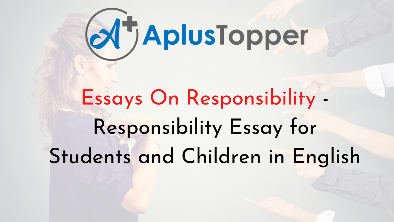 short essay about responsibility