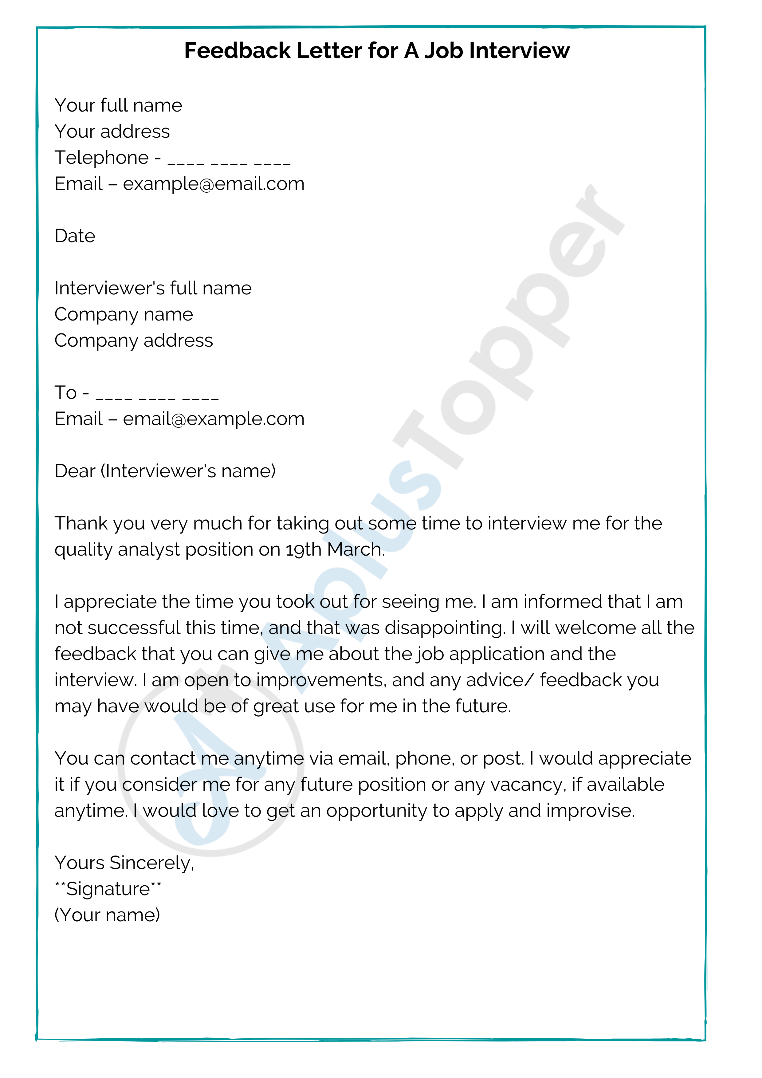 outstanding customer service letter examples
