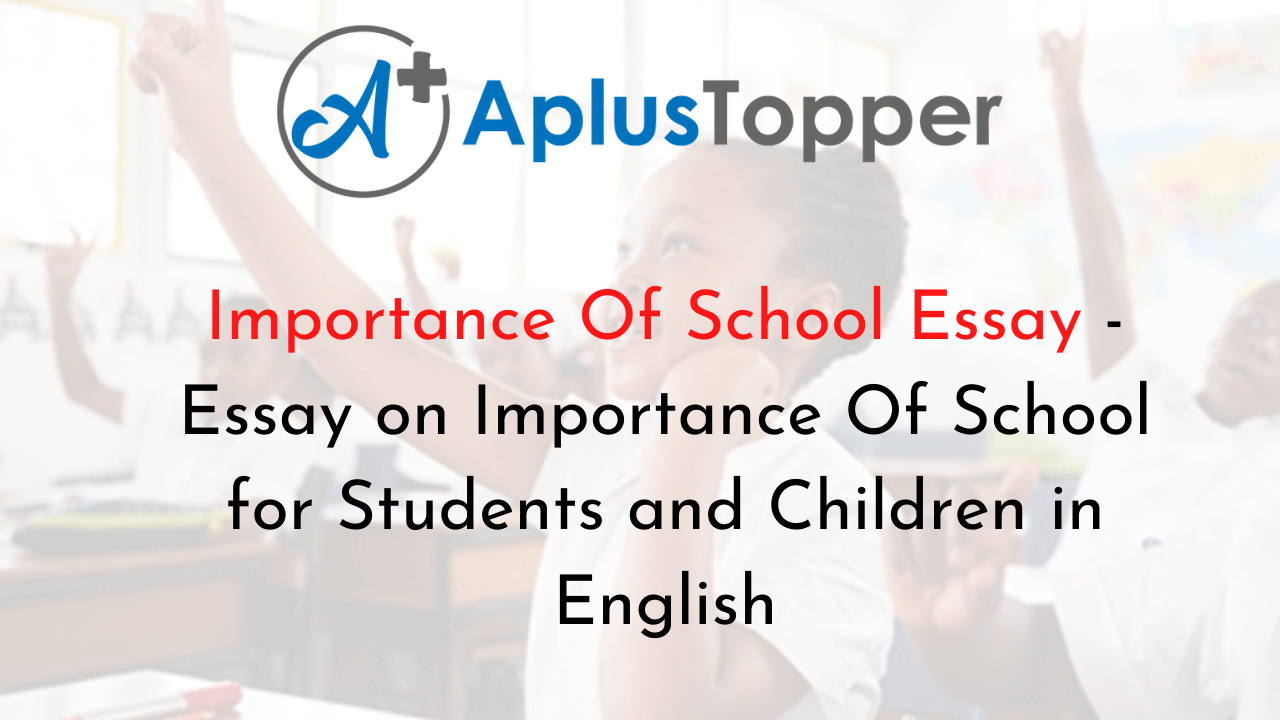 importance of school assignment