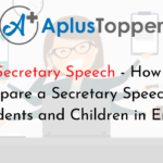 Secretary Speech