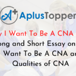Why I Want To Be A CNA Essay
