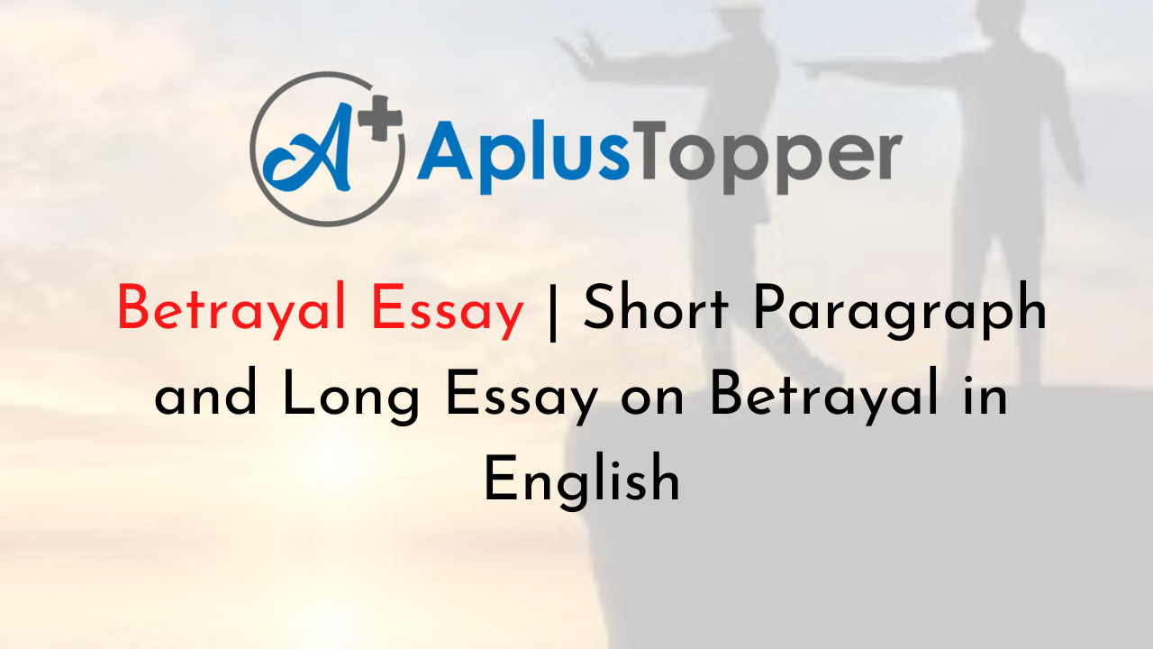 betrayal essay introduction
