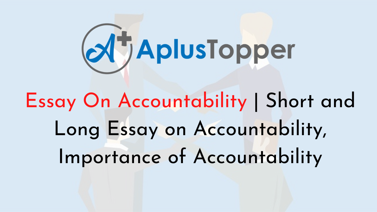 2000 word essay on accountability