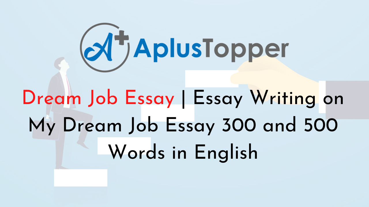 article writing about dream job